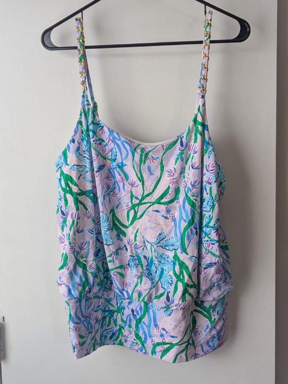 Lilly Pulitzer Cannavale Multi Secret Escape Tank Top Size Medium